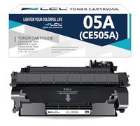 L E505A Negro Cartucho de Tóner Reemplazo para HP 05A CE505A CE505X Compatible para HP LaserJet P2030 P2035 P2035n P2050 P2055 P2055d P2055dn P2055x Printers (1-Pack)