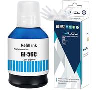 L ompatible Botella de Tinta Reemplazo para Canon GI56 GI-56 C GI-56C MAXIFY GX7150/GX7050/GX6550/GX6150/GX6050/GX5550/GX5150/GX5050/GX4050/GX3050 (1Pack, Cian 135ML)