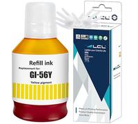LCL Compatible Botella de Tinta Reemplazo para Canon GI56 GI-56 Y GI-56Y MAXIFY GX7050 GX6050 GX5050 GX4050 GX3050 (1Pack, Amarillo 135ML)