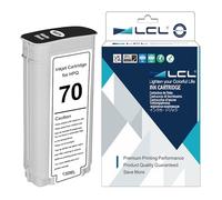 LCL Compatible Cartucho de Tinta 70 C9448A 135ML High Yield (1Negro Mate) Reemplazo para HP Designjet Z2100 Z3100 Z3100PS Z3200 Z3200PS Z5200 Z5400