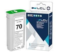 LCL Compatible Cartucho de Tinta 70 C9457A 135ML High Yield (1Verde) Reemplazo para HP Designjet Z3100 Z3100PS Z3200 Z3200PS