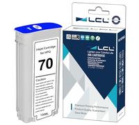 LCL Compatible Cartucho de Tinta 70 C9458A 135ML High Yield (1Azul) Reemplazo para HP Designjet Z3100 Z3100PS Z3200 Z3200PS