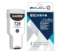 L ompatible Cartucho de Tinta 738 Negro 300-ml Alta Capacidad Reemplazo para HP 738 DesignJet T850 T950 Printer