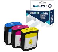 LCL Compatible Cartucho de Tinta 82 C4911A C4912A C4913A (Cian Magenta Amarillo) Reemplazo para HP DesignJet Printers 510 Designjet 500 500ps 500Plus 800 800ps 815 815mfp 820 820mfp