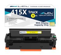 L ompatible Cartucho de tóner 415A 415X W2032A W2032X (con Chip) Reemplazo para HP Color LaserJet Pro M454 M454DW M454NW M454DN M479 M479FDN M479FNW M479DW M479FDW MFP M480f MFP (Amarillo)