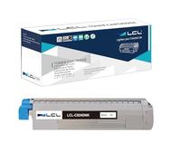 LCL Compatible Cartucho de tóner C824 C834 C844 C824n C824dn C834dnw C834nw C844dnw 47095704 Reemplazo para Oki C824dn C824n C834dnw C834nw C844dnw (1-Pack Negro)