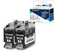 LCL Compatible LC227 LC227XL LC227XLBK LC225 LC225XL (2 Negro) Cartucho de Tinta para Brother MFC-J4620DW J4420DW J4625DW DCP-J4120DW