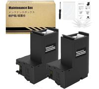 L ompatible para T04D1 04D1 C13T04D100 Caja de Mantenimiento de Tinta Compatible para Epson ET-4750 ET-3750 ET-3700 ET-M3180 ET-M3170 ET-M3140 ET-M2170 ET-M2140 ET-M1180 ET-M1170 ET-M1140 (2-Pack)