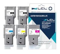 L ompatible PFI-320 PFI-321 Alta Capacidad 300-ml Cartucho de Tinta (5-Pack) Reemplazo para Canon PFI-320 PFI-320MBK PFI-320BK PFI-320C PFI-321M PFI-320Y imagePROGRAF TM-250 TM-255 TM-350 TM-355