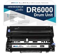 L R6000 DR-6000 Unidad de Tambor Compatible (Negro) Reemplazo para Brother HL-1030 HL-1230 HL-1240 HL-1250 HL-1270N HL-1430 HL-1440 HL-1450 HL-1470N HL-P2500 MFC-9660 MFC-9750 MFC-9760 MFC-9850