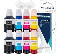 LCL GI50 Tinta Compatible para Canon 50 GI-50 GI50 Cartucho de Tinta Multipack Compatible para Canon Pixma GM2050 GM4050 G5050 G6050 G7050 (2Negro 2Cian 2Magenta 2Amarillo,8-Pack)