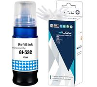 LCL GI53 GI-53 Cian Alta Capacidad Botella de Tinta Compatible para Canon GI53 GI-53 C GI-53C Compatible para Canon PIXMA G650 G550 (Cian)