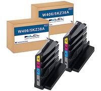 LCL Laser Toner Collection Unit Compatible 5KZ38A (2 Pack) Reemplazo para HP Color Laser 150A, 150nw, 178nw, 178nwg, 179fnw, 179fwg