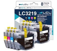 LCL LC3217 LC3219XL Cartucho de Tinta Compatible para Brother LC-3219XL LC-3219XLBK LC-3219XLC LC-3219XLM LC-3219XLY para MFC-J5330DW MFC-J5335DW MFC-J5730DW MFC-J5930DW (8Pack,2K2C2M2Y)