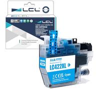 LCL LC422 LC422XL Cian Alta Capacidad Cartucho de Tinta Reemplazo para Brother LC-422XL LC422XL LC422XLC LC422C para MFC-J5340DW MFC-J5345DW MFC-J5740DW MFC-J6540DW MFC-J6940DW (1-Pack)