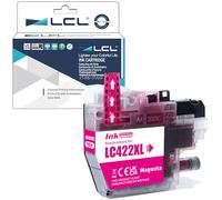 LCL LC422 LC422XL Magenta Alta Capacidad Cartucho de Tinta Reemplazo para Brother LC-422XL LC422XL LC422XLM LC422M para MFC-J5340DW MFC-J5345DW MFC-J5740DW MFC-J6540DW MFC-J6940DW (1-Pack)