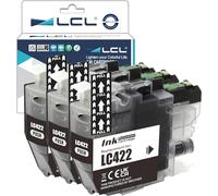 LCL LC422 Negro Cartucho de Tinta Compatible para Brother LC-422 LC-422XL LC422XL LC422BK LC422XLBK Compatible para Brother MFC-J5340DW MFC-J5345DW MFC-J5740DW MFC-J6540DW MFC-J6940DW (3-Pack)