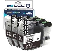 LCL LC422 Negro Cartucho de Tinta Reemplazo para Brother LC422 LC422XL LC422BK LC422XLBK para MFC-J5340DW MFC-J5345DW MFC-J5740DW MFC-J6540DW MFC-J6940DW (3-Pack)