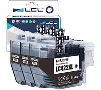 LCL LC422XL Negro Alta Capacidad Cartucho de Tinta Reemplazo para Brother LC422 LC422XL LC422BK LC422XLBK para MFC-J5340DW MFC-J5345DW MFC-J5740DW MFC-J6540DW MFC-J6940DW (3-Pack)