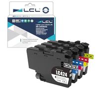 LCL LC424 Cartuchos Multipack Compatible para Brother LC424 Cartuchos de Impresora LC 424 para DCP-J1200W DCP-J1200WE Impresora (Negro, Cian, Magenta, Amarillo, Paquete de 4)