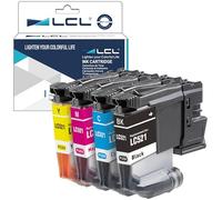 LCL LC521 Cartucho de Tinta Compatible para Brother LC521VAL LC521 Reemplazo para Brother DCP-J1260W DCP-J1260DW DCP-J1310DW DCP-J1313DW DCP-J1360DW DCP-J1460DW (KCMY) LC521BK LC521C LC521M LC521Y