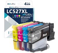 LCL LC527XL Alta Capacidad Cartucho de Tinta Compatible para Brother LC527 LC527XL LC527BK LC527XLBK Compatible para MFC-J4350DW MFC-J4550DW MFC-J6760DW MFC-J6960DW (4-Pack KCMY)