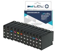 LCL PGI-29 High Capacity Cartucho de Tinta Compatible para Canon PGI-29 PGI29 4873B005 4868B018 (PBK MBK C M Y R GY LGY DGY PC PM CO 12-Pack) Reemplazo para Canon PIXMA Pro-1