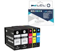 LCL PGI2500 PGI-2500 PGI-2500XL PGI-2500XLBK PGI-2500XLC PGI-2500XLM PGI-2500XLY Cartucho de Tinta Compatible para Canon MAXIFY IB4000 iB4050 iB4100 iB4150 iB4155 MB5050 MB5100 (2K,C,M,Y)