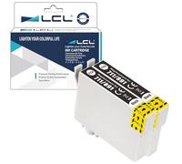 LCL T0891 Negro Cartucho de Tinta Reemplazo para Epson T0891 C13T08914021 para Stylus S20 S21 SX100 SX105 SX110 SX115 SX200 SX205 SX209 SX210 SX215 SX218 SX400 SX405 SX410 SX415 SX510W (2-Pack)
