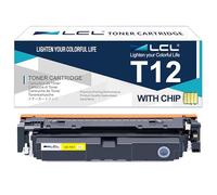LCL T12 Amarillo Cartucho de tóner Compatible para Canon T12 C1333i C1333iF C1333P Compatible para Canon i-SENSYS X C1333i C1333iF C1333P 1333C imageCLASS X LBP1333C MF1333C (1-Pack)
