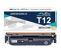 LCL T12 Negro Cartucho de tóner Compatible para Canon T12 C1333i C1333iF C1333P Compatible para Canon i-SENSYS X C1333i C1333iF C1333P(1-Pack)