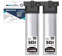 LCL T9451 Alta Capacidad Cartuchos de Tinta Compatible para Epson T9441 T9451 para Epson Workforce Pro WF-C5210 WF-C5210DW WF-C5290 WF-C5290DW WF-C5710 WF-C5710DWF WF-C5790 WF-C5790DWF (2-Pack)