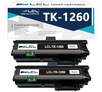 LCL TK-1260 Negro Cartucho de Tóner Reemplazo para Kyocera TK1260 TK-1260 Compatible para Kyocera Ecosys PA4000x PA4000wx (2-Pack)