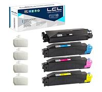 LCL TK-5150 Cartucho de Tóner Reemplazo para Kyocera 5150 TK-5150 TK-5150K TK-5150C TK-5150M TK-5150Y Compatible para Kyocera ECOSYS M6035cidn M6535cidn P6035cdn (4-Pack Negro Cian Magenta Amarillo)