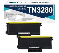 LCL TN3280 Negro Cartucho de Tóner Reemplazo para Brother TN3280 TN3230 TN-3280 TN-3230 8000 Pages Compatible para Brother HL-5340D 5350DN 5370DN HL-5380DN MFC-8370DN 8880DN 8890DW 8380DN (2-Pack)