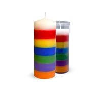 LCL Velas Vela Arcoiris | Velón de Distintos Colores | Ritual Velas Arcoiris | Vela de Colores Abre Puertas | Ritual Arcoiris Soluciona Problemas Vence Obstáculos