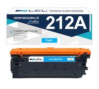 LCL W2121A Cian Cartucho de Tóner Remanufacturado para HP 212A W2121A | Reemplazo para HP 212A W2121A para HP Color LaserJet Enterprise M554 M554dn M555dn M555x MFP M578 M578f M578dn M578c M578z
