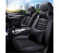 LCLSNNK Fundas de asiento de coche para Dacia Jogger Extreme/Logan MCV/Duster Nova, de cuero, impermeable y transpirable, 5 asientos, color negro