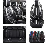 LCLSNNK Fundas de asiento de coche para Volvo S60L V40 V60 S60 Xc60 Xc90 Xc60 C70 S80 S40 Materiales de comodidad premium, piezas generales de automóviles, negro y blanco