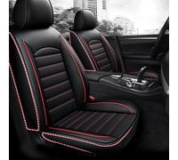 LCLSNNK Fundas para Asientos de Coche Compatibles con BMW Serie 3 316 318 328 2000-2023, Funda de Asiento de 5 Plazas de Cuero Impermeable y Transpirable, Piezas de Auto, Negro Rojo