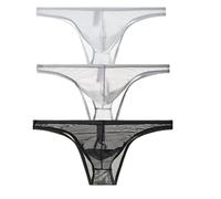 lclvld Calzoncillos para Hombre Calzoncillos eróticos Transparentes Calzoncillos de Tiro bajo Calzoncillos Transpirables con suspensorio Sexy Ropa Interior