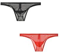 lclvld Calzoncillos para Hombre Calzoncillos eróticos Transparentes Calzoncillos de Tiro bajo Calzoncillos Transpirables con suspensorio Sexy Ropa Interior