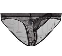 lclvld Calzoncillos para Hombre Ropa Interior de Malla Transparente Calzoncillos Transparentes Ropa Interior erótica Sexy para Hombres Calzoncillos con Bulto de Elefante