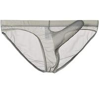lclvld Calzoncillos para Hombre Ropa Interior de Malla Transparente Calzoncillos Transparentes Ropa Interior erótica Sexy para Hombres Calzoncillos con Bulto de Elefante