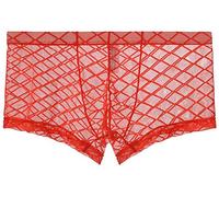 lclvld Calzoncillos Tipo bóxer para Hombre, Pantalones Cortos cómodos y Transpirables, Calzoncillos de Malla Transparente Sexi