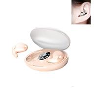 Lcmei Auriculares inalámbricos invisibles para dormir IPX5 impermeables, con cancelación de ruido dual 5.3, control táctil, auriculares ocultos, auriculares inalámbricos, sin sentido para llevar