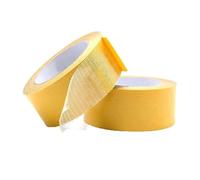 Lcmei Cinta adhesiva fuerte de malla de fibra de gasa de doble cara Cinta impermeable, tela de malla de fibra de vidrio Cinta de montaje súper pegajosa, fácilmente extraíble sin residuos (5cm*10m)