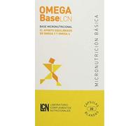 LCN Omega Base LCN Complemento Alimenticio Omega 3 + Omega 6 (DHA, ALA, SDA, LA y GLA), No Contiene EPA, Certificado IFOS,120 Cápsulas (1 envase de 30)