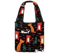 lcndlsoe Bolsa de lona con diseño de ancla con diseño de brújula y rayas rosas, para el trabajo, compras, gimnasio, Multicolor 2, 14.1x14.9in/36x38cm