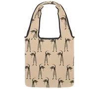 lcndlsoe Bolsa de lona con diseño de ancla con diseño de brújula y rayas rosas, para el trabajo, compras, gimnasio, Multicolor 10, 14.1x14.9in/36x38cm